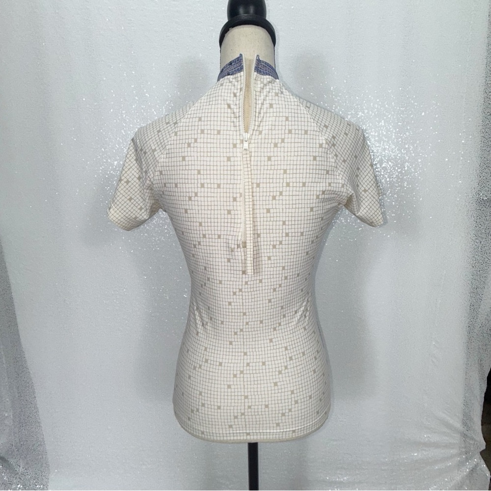 Tory Burch Mosaic Patterned Women's swim Top size small petite - Picture 6 of 16